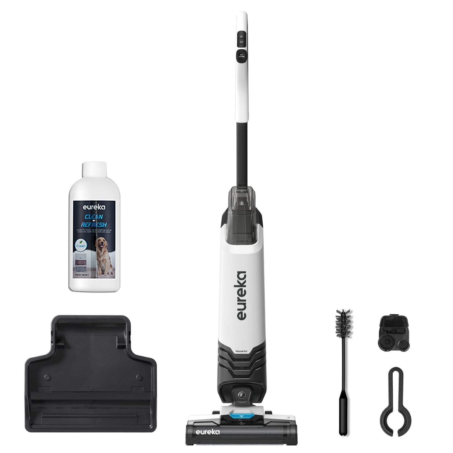 Eureka All In One Wet Dry Vacuum Cleaner And Mop For Multi-Surface Lightweight Self-Cleaning System, For Hard Floors And Area Ru