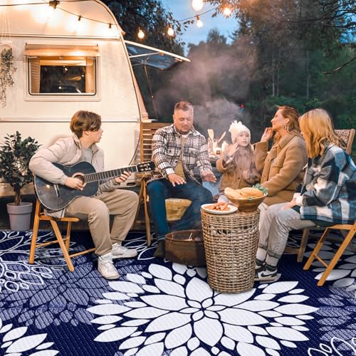 LuxStep Outdoor Rug Waterproof Outdoor Plastic Straw Rug Reversible Patio Rug Mat Outdoor Decor Large Area Mats for RV, Pi...