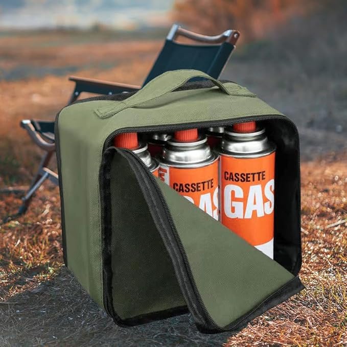 Propane Tank Storage Bag, Fuel Cylinder Carry Case with Zipper & Top Handle for Camping, Picnics and Outdoor Adventures, P...