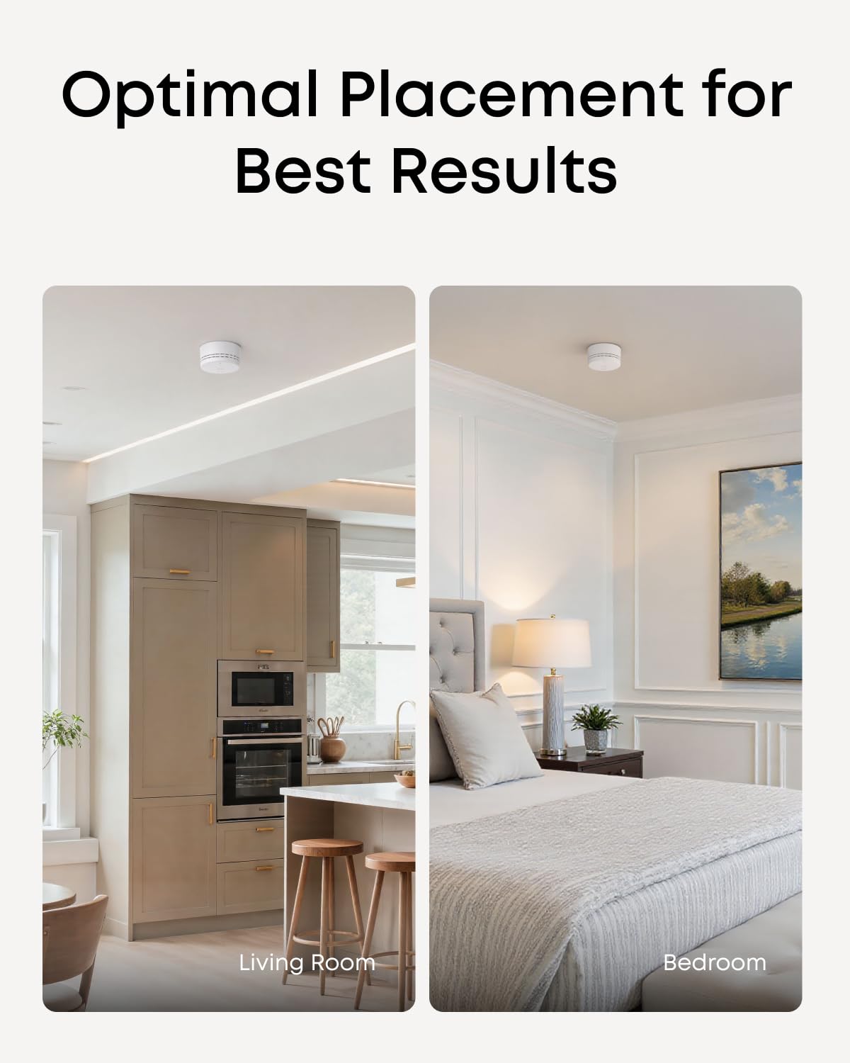 eufy Smoke Alarm E10, Accurate Fire Alerts, Ultra-Compact 70 mm Design,Extended 5-Year Battery Life, Long Communication Range, Requires HomeBase 2, 3, Mini, or Pro