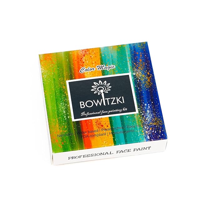 Bowitzki 30g Professional Face Paint Body Paint Water Based Face painting Makeup Safe for Kids and Adults Split Cake Single Color - Teal