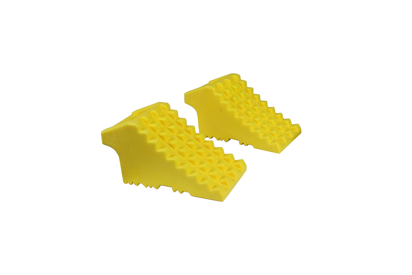 MAXXHAUL 70472 Solid Rubber Heavy Duty Black Wheel Chock 2-Pack, 8" x 4" x 6"