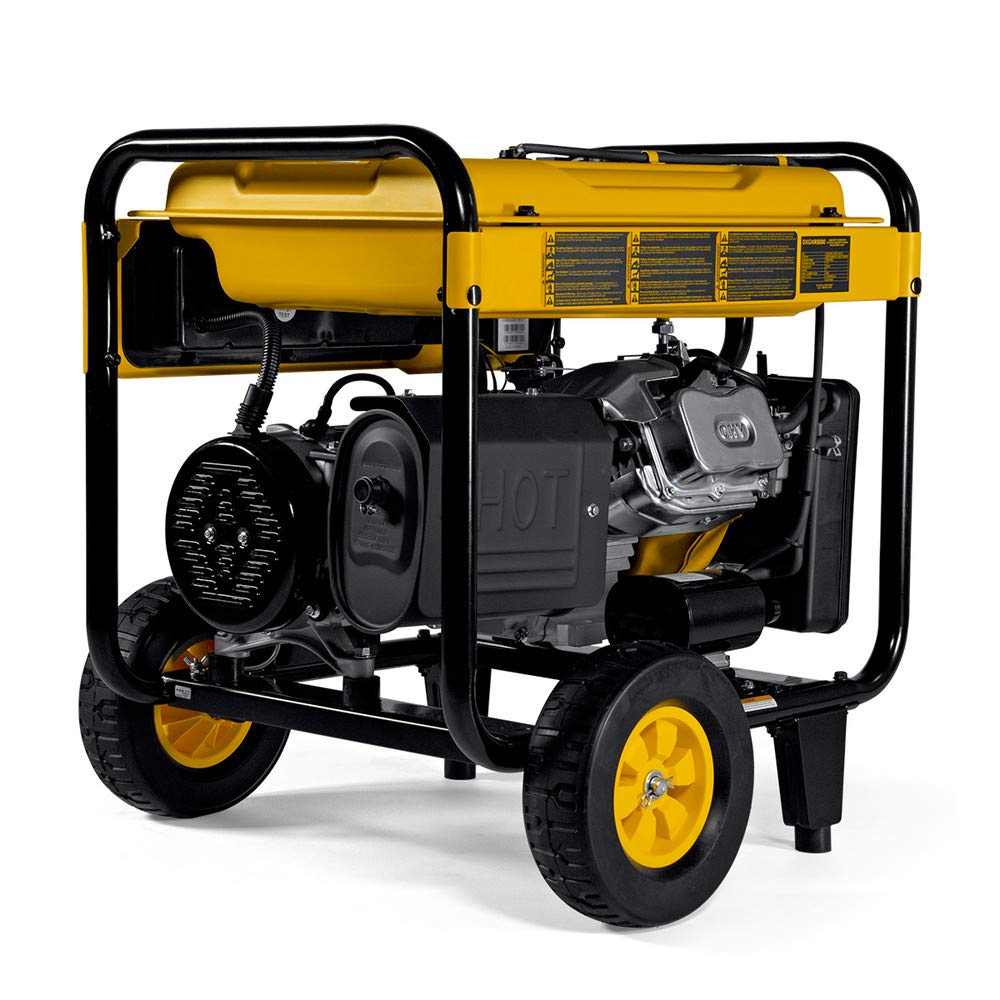 DeWalt 10,000 Starting Watt Portable Gas Generator, Electric Start with Battery, 420cc Engine, Smart Runtime Wattage Meters, CO Protect, Idle Control, Home Backup Emergency Jobsite Power, 49 State