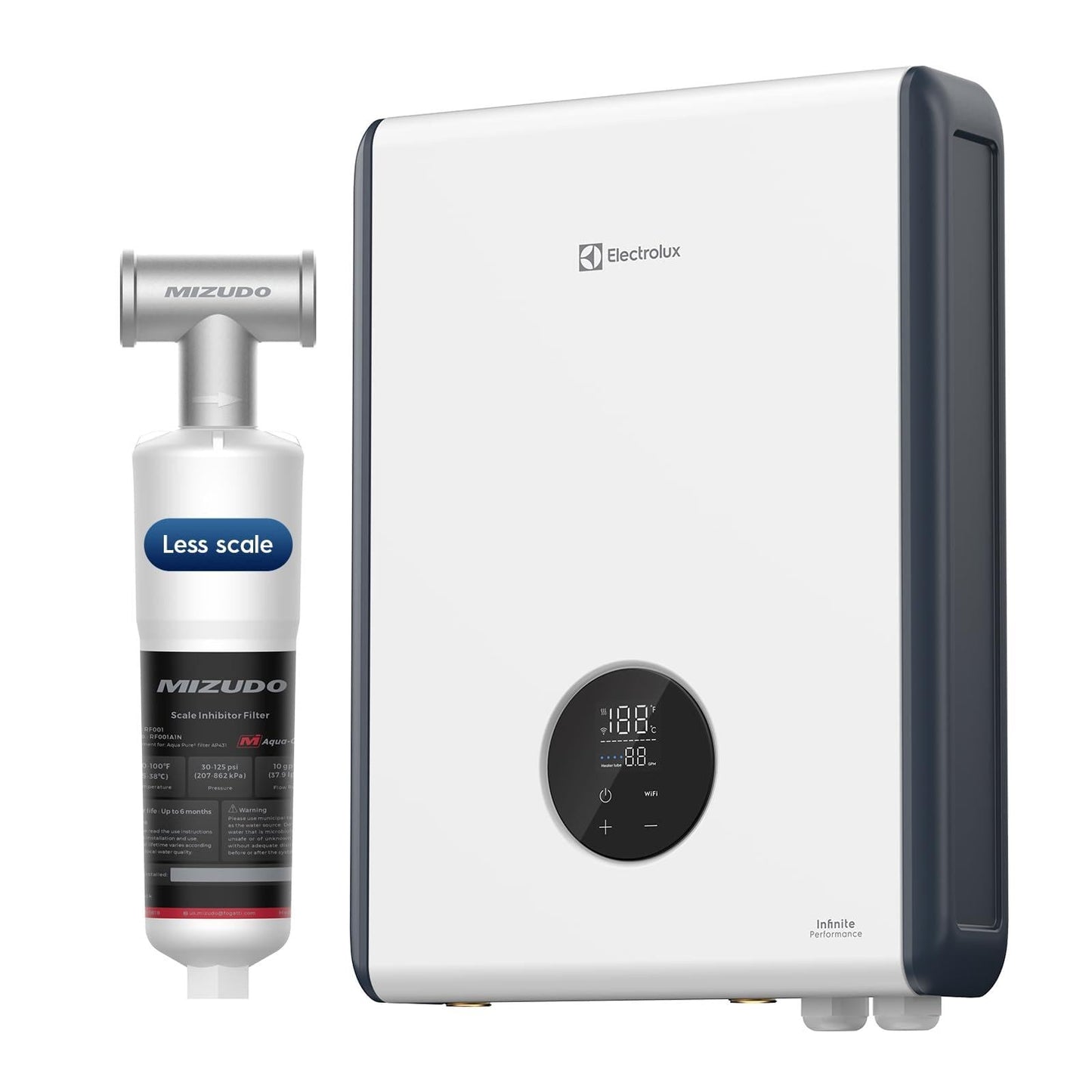 Electrolux 18kW Tankless Water Heater Electric 240v - Smart Wifi & Alexa, Instant On Demand Hot Water Heater for Whole House, Max 4.2 GPM, Supply for 2-3 Fixtures, Indoor Installation