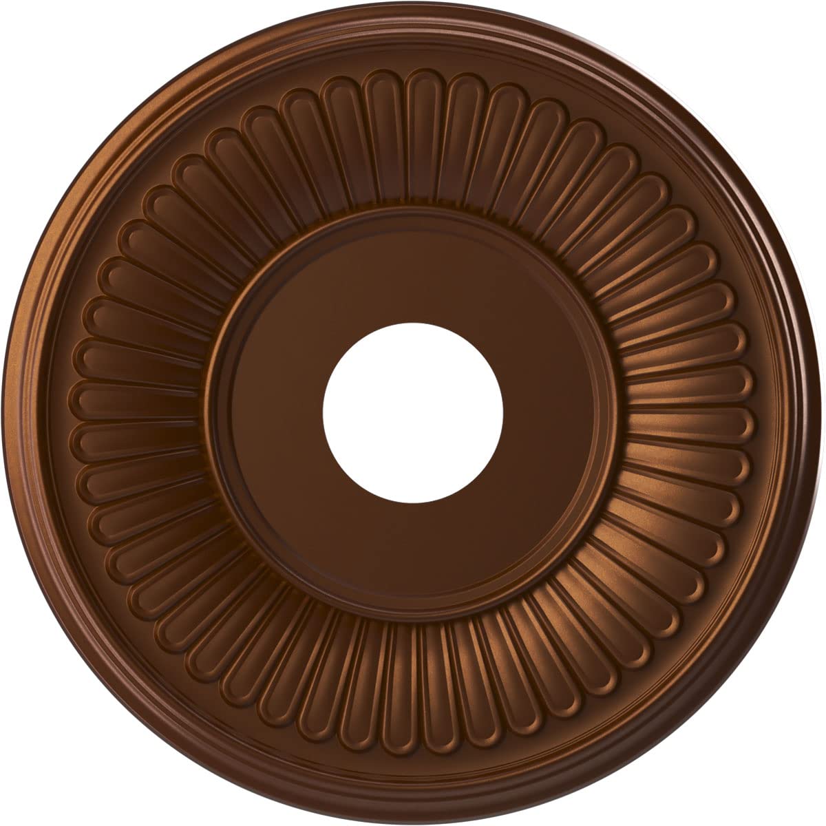 Ekena Millwork Cmp16Becdc Berkshire Thermoformed Pvc Ceiling Medallion (Fits Canopies Up To 7), 16Od X 3 1/2Id X 1P, Metallic Da