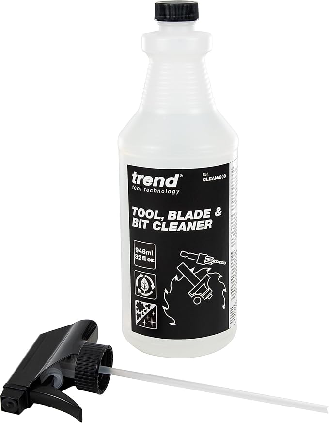 Trend Tool, Blade & Bit Cleaner, 32 fl oz, Resin, Pitch & Rust Remover, Safe Non-Toxic Formula for Workshop Tools, CLEAN/900