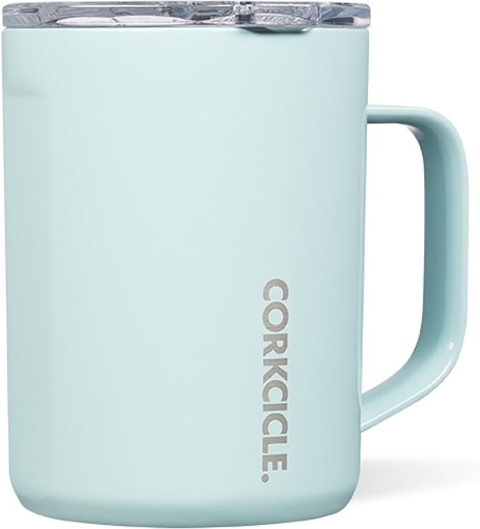 Corkcicle Classic Coffee Mug - Triple Insulated Stainless Steel for Travel - Shatter-Proof Lid - Keeps Drink Hot Over 3 Ho...