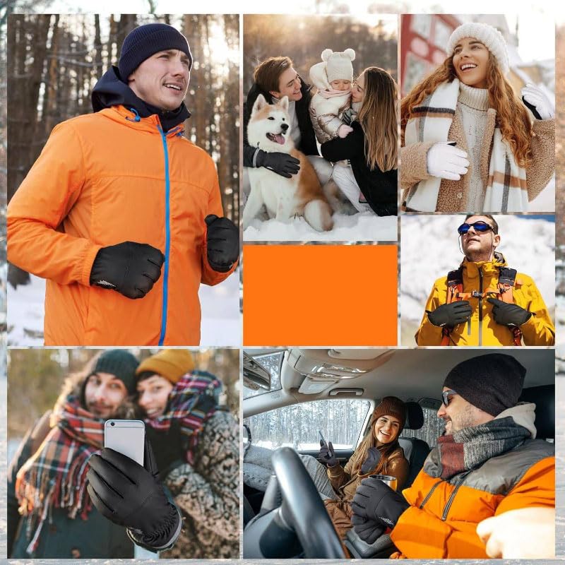 Unisex Winter Waterproof Ski Snow Gloves - Windproof Thermal Touchscreen Gloves for Outdoor Sports, Daily Work