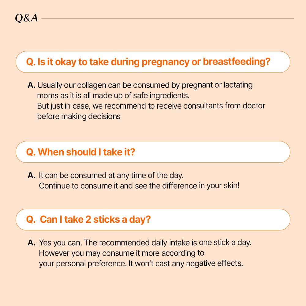 BB LAB Collagen Glutathione White, Low Molecular Korean Stick Supplement, Fish Peptides, Vitamin C, Vitamin E, Glutathione, Fast abosorption, Orange Flavor