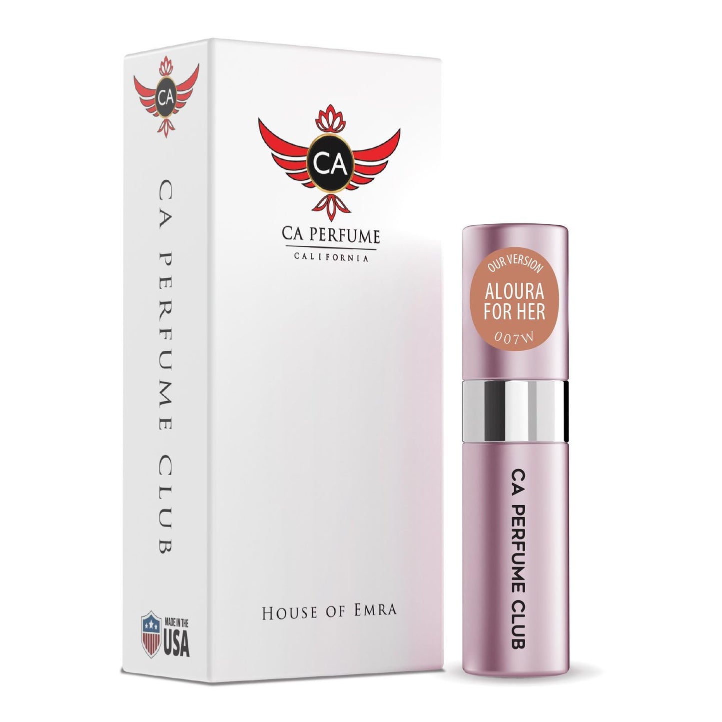 CA Perfume Impression of Aloura For Her for Women Floral Scent Long Lasting Perfumes for Women Eau De Parfum Travel Size Refillable Atomizer Spray 0.27 Fl Oz 8ml