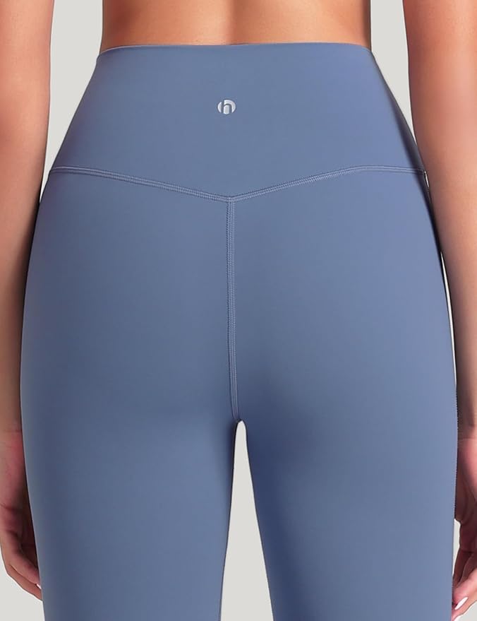 HeyNuts Harmony Flare Leggings 29"/30.5"/32.5"/34.5", High Waisted Tummy Control Wide Leg Bootcut Yoga Pants Lounge Soft
