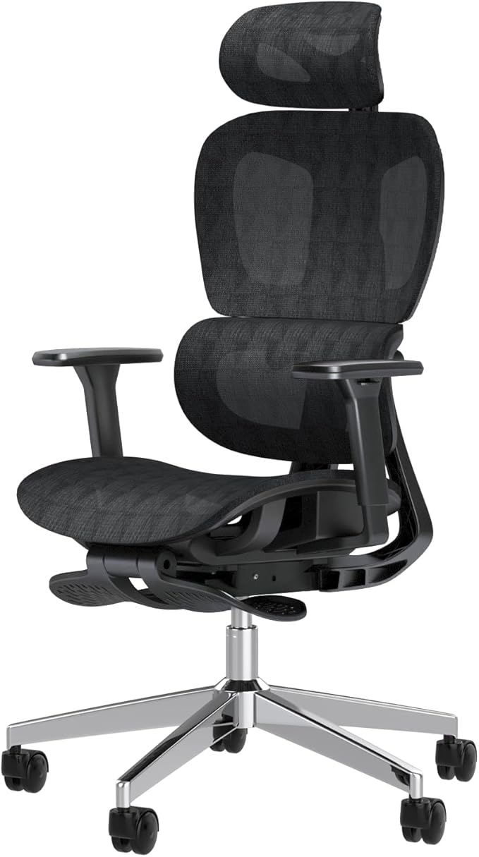 PatioMage Ergonomic Office Chair, Big and Tall Desk Chair with Adjustable Lumbar Support & Seat Depth, High Back Computer ...