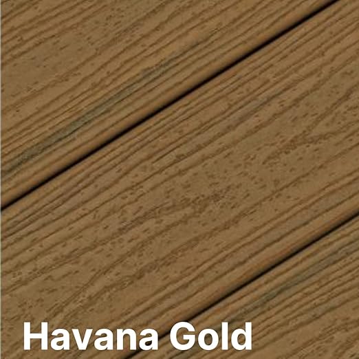 Havana Gold 12-Inch Composite Deck Corner Fascia Trim - HG Thermaform, Made for Trex Decks, OEM Materials, Easy Installation, Sold Individually