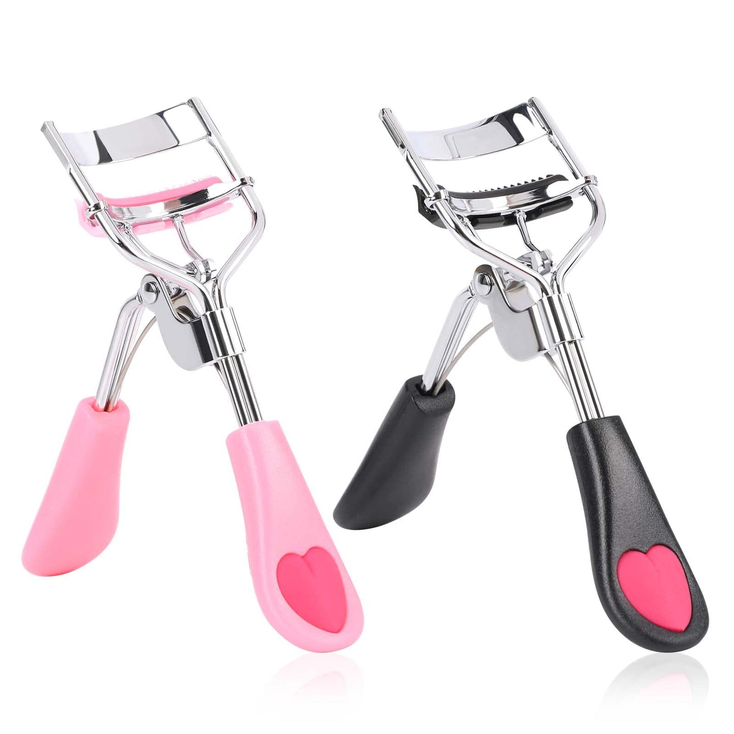 Eyelash Curlers with Comb,2 Pcs Eye Lash Curler Lash Tool Built in Comb Mini Makeup Lash Separator Tool Portable False Eyelashes