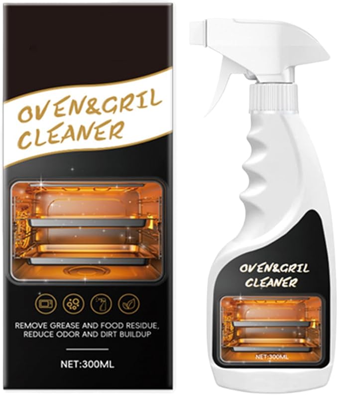 Oven Cleaner,300ml Degreaser Cleaning Solution | Fryer Degreasing Spray - for Homeowners Busy Families Renters To Remove Grease Stain Oil From Microwave Oven Grill Kitchen