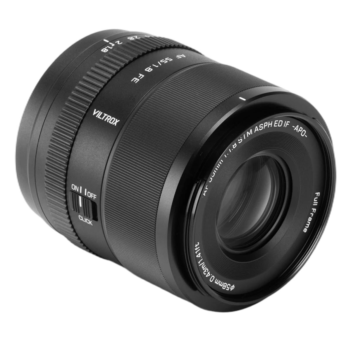 VILTROX AF 55mm F1.8 EVO E APO Full Frame Large Aperture Auto Focus Prime Cameras Lens for Sony E-Mount A7IV ZV-E1 A7CII A7RV FX3 A7SIII A7CR A7III A7C A1 A7RIV A9 A9II A7RIII ZV-E10
