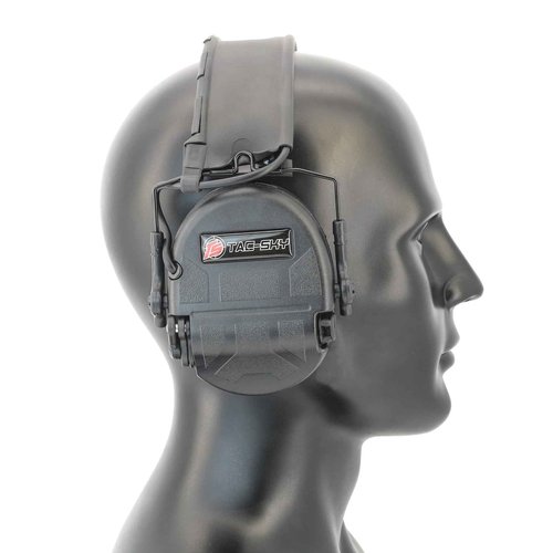 TACGZGJSM TAC200PRO Electronic Noise Canceling Headphones with Gel Earpads,Ear Protection for Airsoft,Hunting, Shooting(Black)