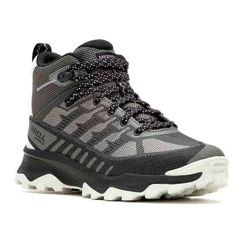 Merrell Women's SPEED ECO MID WATERPROOF Hiking Boot, Charcoal/Orc, 7.5