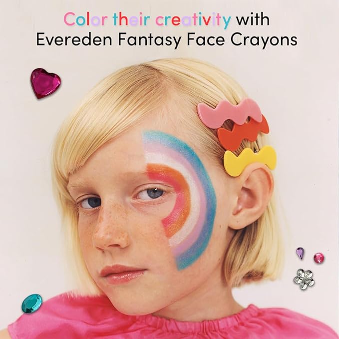 Evereden Kids Fantasy Face Crayon: Little Lilac - Non-Toxic Multi-Purpose Face, Eye & Lip Crayon - Clean Makeup for Kids - Vegan & Safe for Sensitive Skin