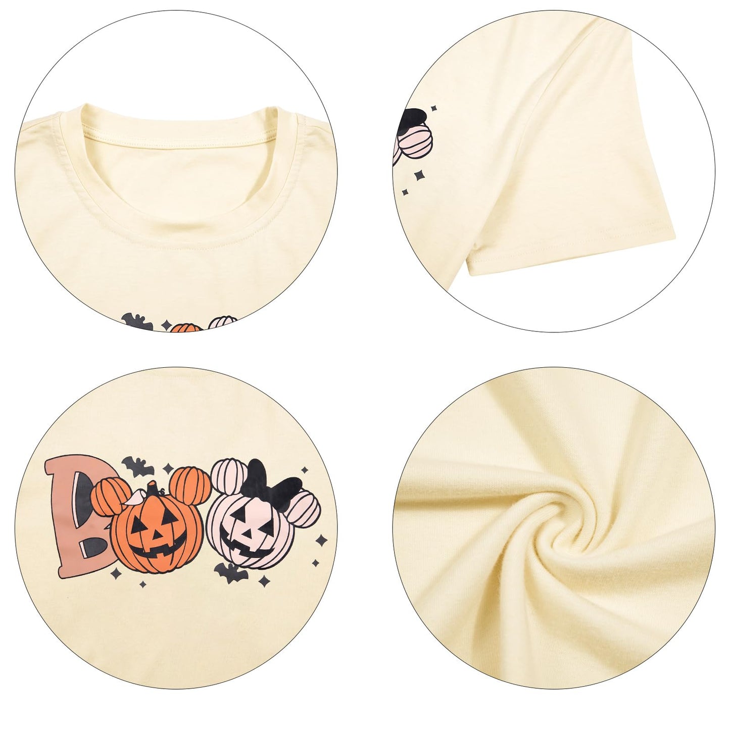 Halloween Party Shirt Woman Magical Halloween Shirts Boo Tshirt Pumpkin Print Tees Casual Vacation Short Sleeve Tops