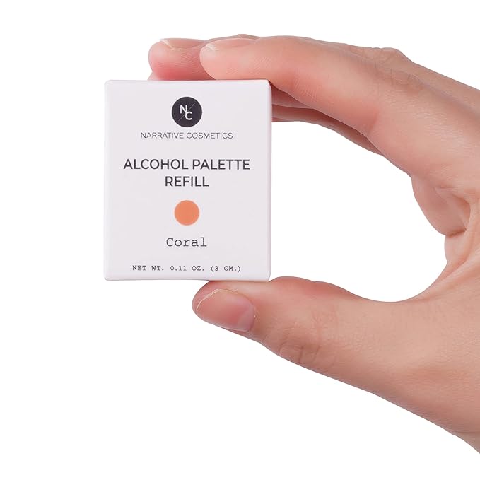Narrative Cosmetics Alcohol Palette Refill Pans - Skin Tones - Coral