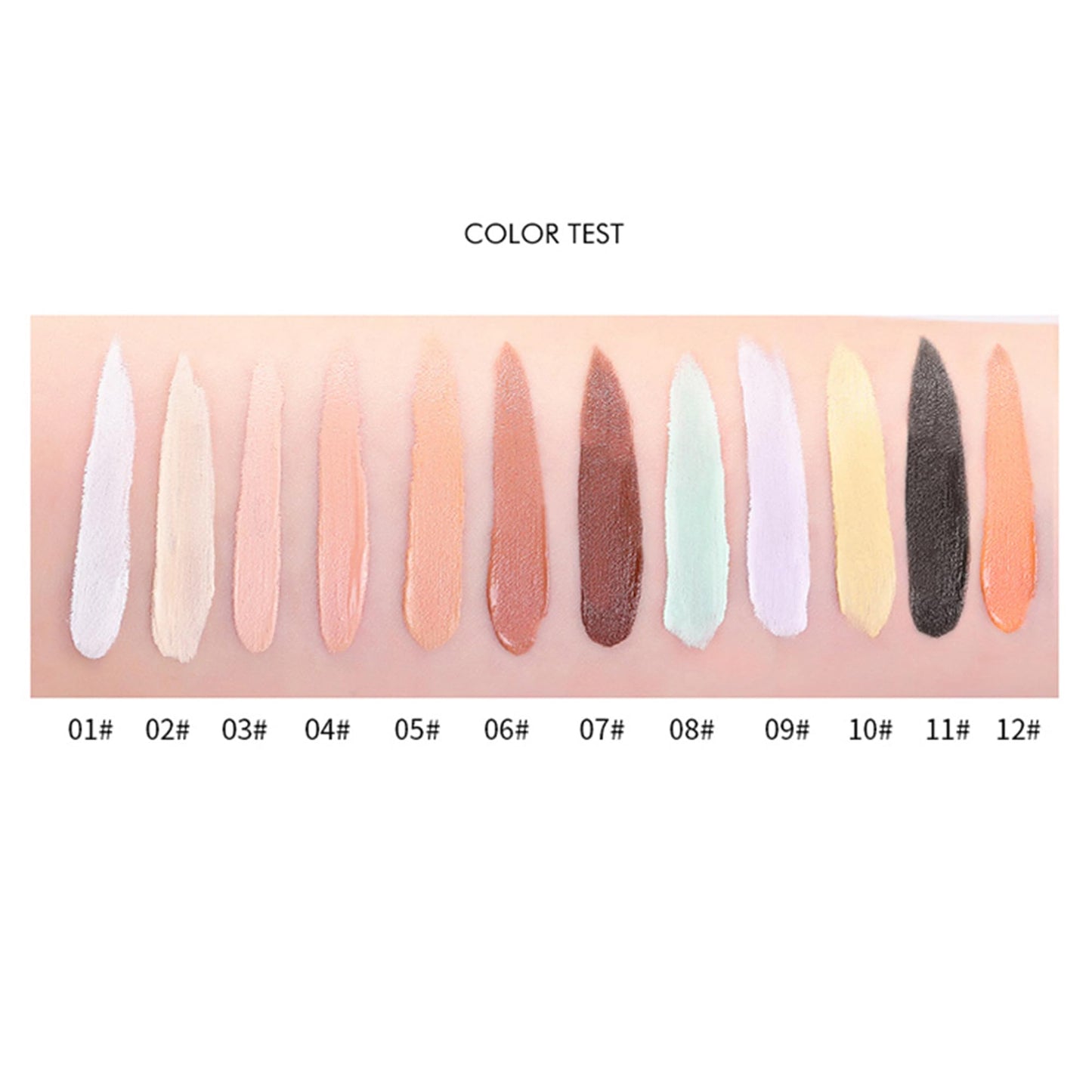 Mallofusa Single Color Face Makeup Concealer Foundation Palette Creamy Moisturizing Concealing 0.49oz (Dark Beige)