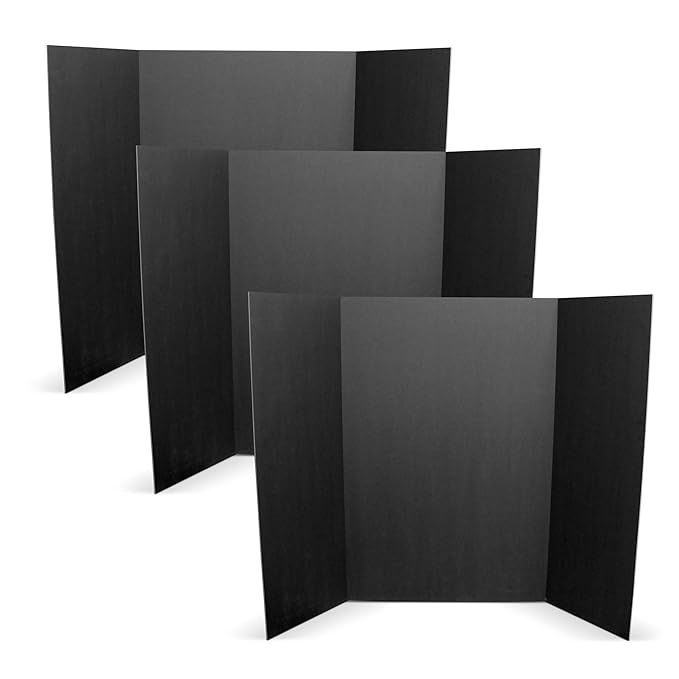 Flipside Products 36” x 48” Foam Project Boards for Presentations, Science Fair, School Projects, Event Displays and Trifo...