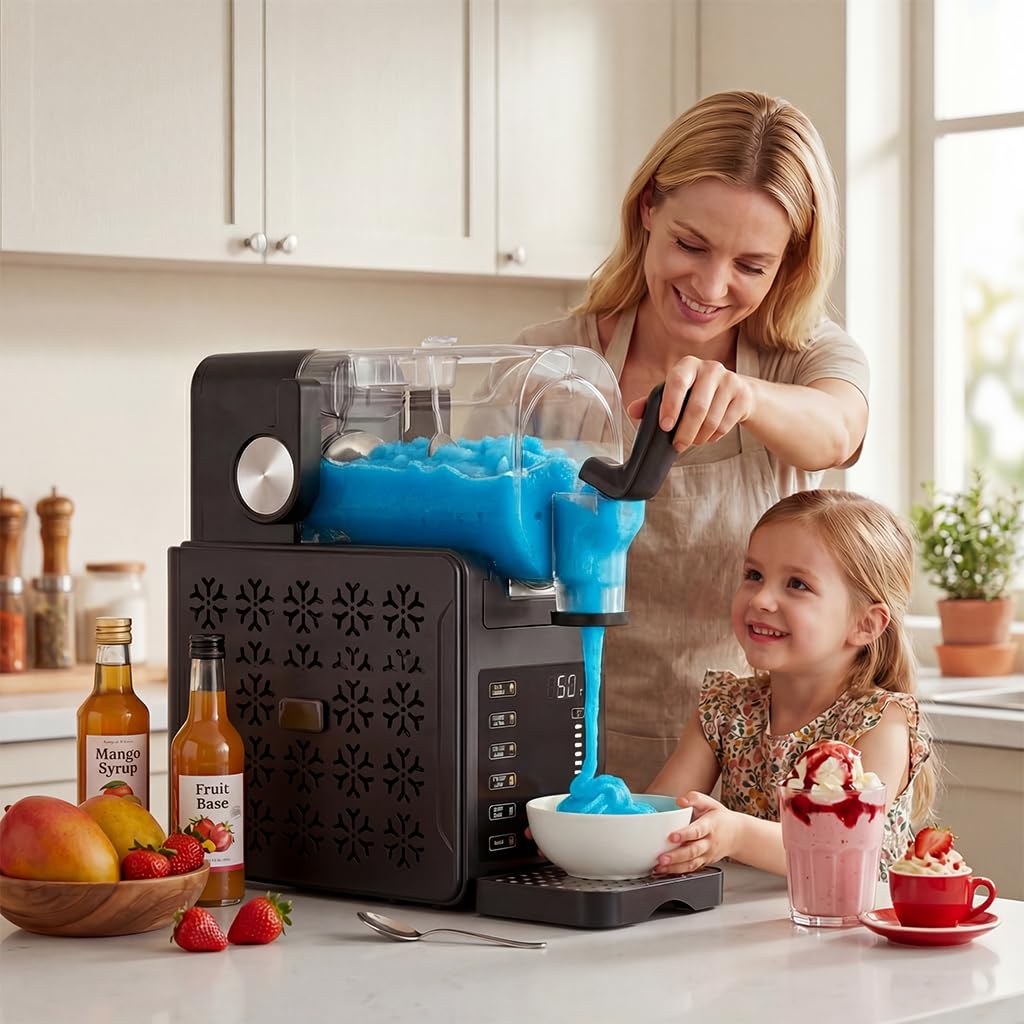 QIDO 84oz Commercial Slushie Machine 5 presets Frozen Drink Maker, Digital Temp Control,No Ice Needed Quiet Operation&Self-Cleaning,Perfect for margaritas, Smoothies, Bars, Cafes, and Parties