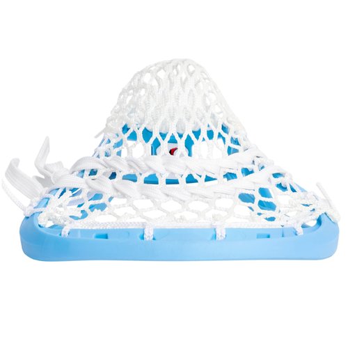 Silverfin Lacrosse Head, Strung Lacrosse Head, Unstrung Lacrosse Head, Mens Lacrosse Stick, Lacrosse Stick Head, Mens Strung Lacrosse Head, Lacrosse Head Strung (Camber Strung, Light Blue)