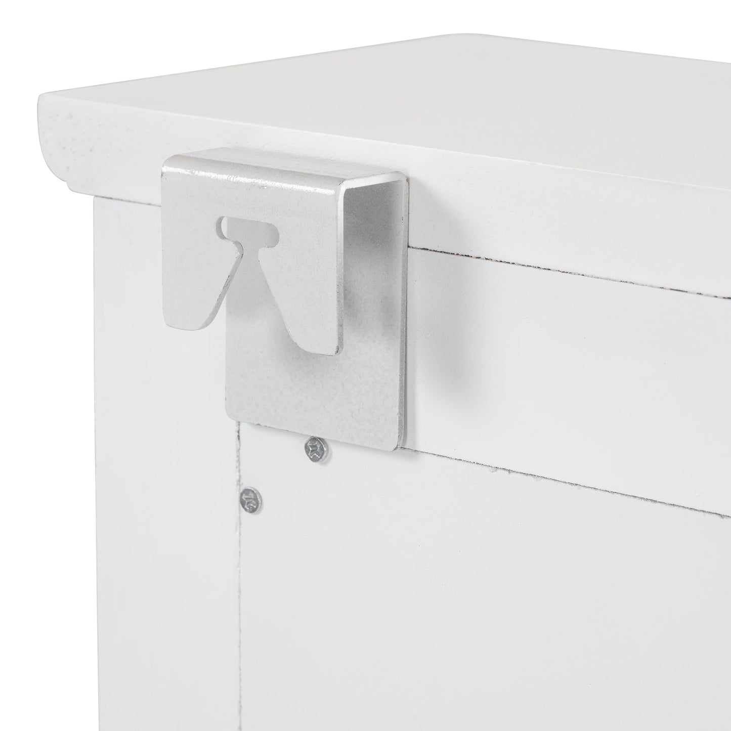 Merax Floating Makeup Vanity with Big Mirror & Hooks & 3 Drawers, Space-Saving Wall-Mounted Storage Vanity Decorative Home Organizer for Small Space Beauty Salon Station, White