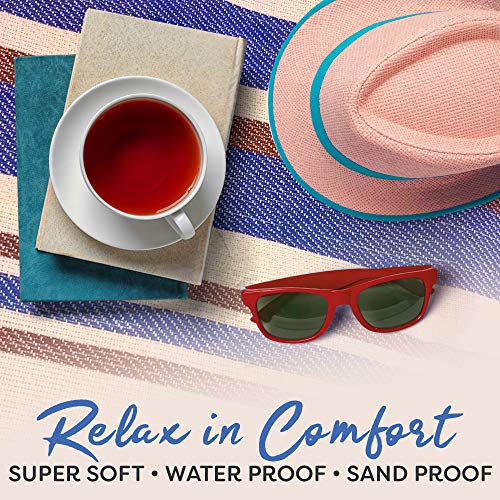 scuddles 60" x 60" Extra Large Outdoor Picnic Blanket – Waterproof, Foldable Travel Mat for Beach, Camping, Grass, Lawn, P...