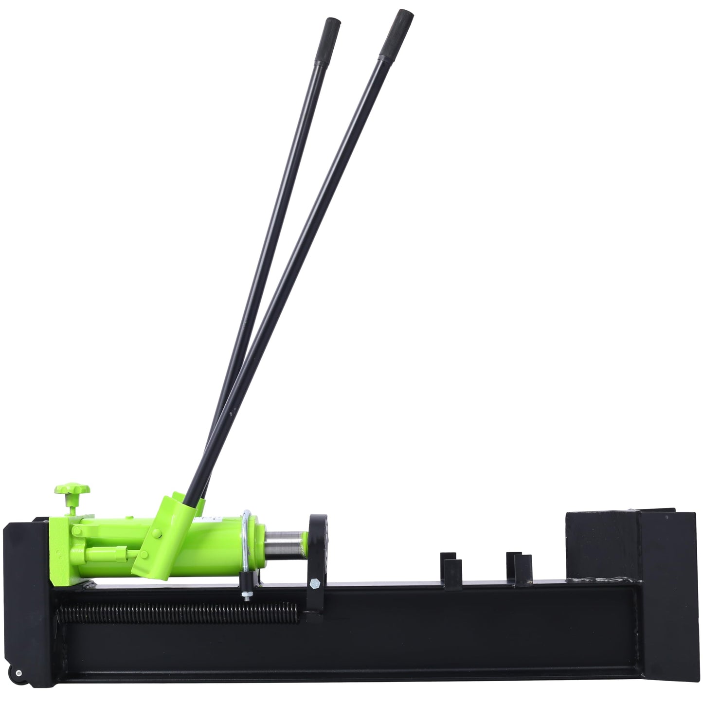 10 Ton Horizontal Log Splitter Wood Cutter Manual Hydraulic 2 Speed Wheel Hydraulic Log Splitter: Durable Manual Wood Splitter with Horizontal Full Steel Beam, Labor-saving Machine - Stable and Safe