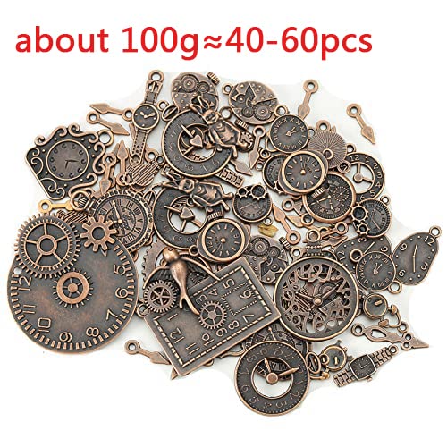 DAHI Steampunk Gears Metal Wristwatch Gear Charms Vintage Steampunk Gears Pendant Charms Gears Steampunk Pendant Metal for...