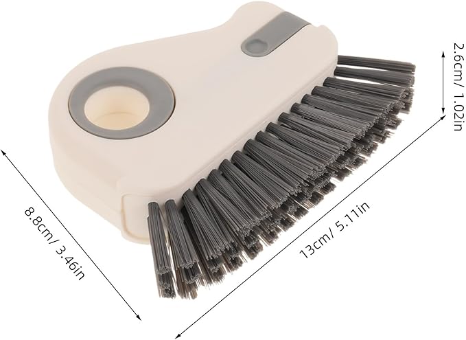 Generic 2PCS Window Groove Cleaning Brush - Sliding Door Track Cleaner Grout Cleaner Tool - Grip Brush Hard Bristle for Crevice Window Sill Sink