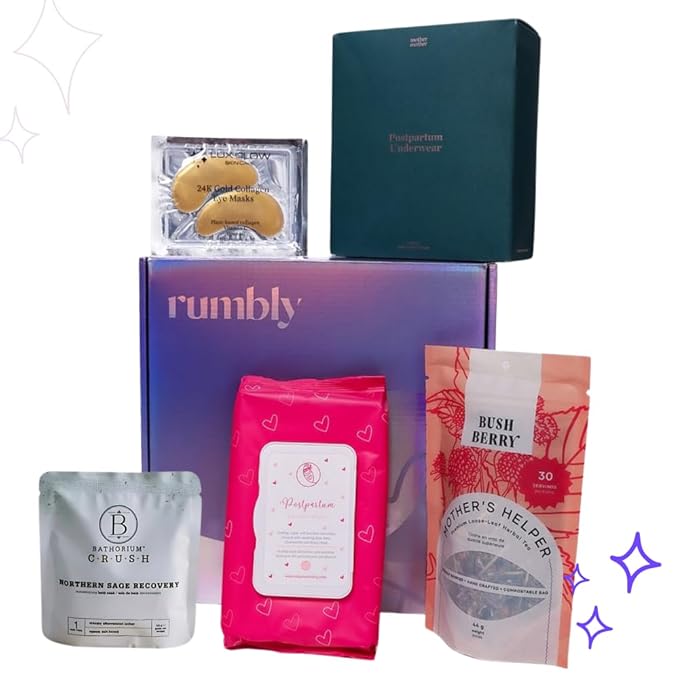 Postpartum Essentials Box - Gift for Expecting Moms - Care Package with Essential New Mommy Items & Pregnancy Must-Haves - Perfect for Celebrating Motherhood & Welcoming New Life