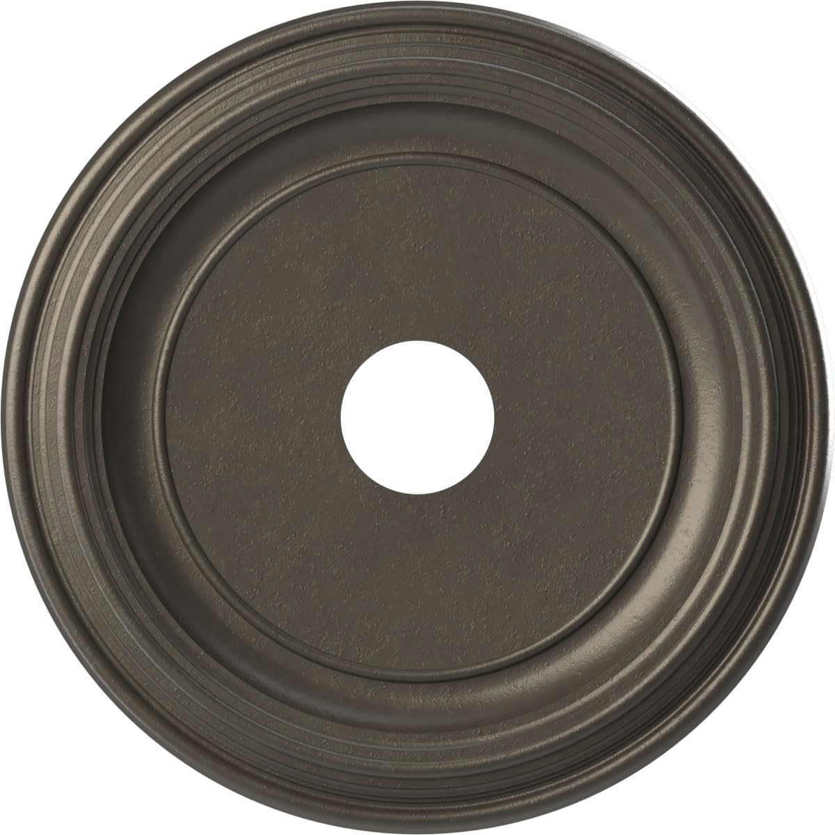 19Od X 3 1/2Id X 1 1/2P Traditional Thermoformed Pvc Ceiling Medallion (Fits Canopies Up To 11 1/2), Universal Aged Metallic Wea