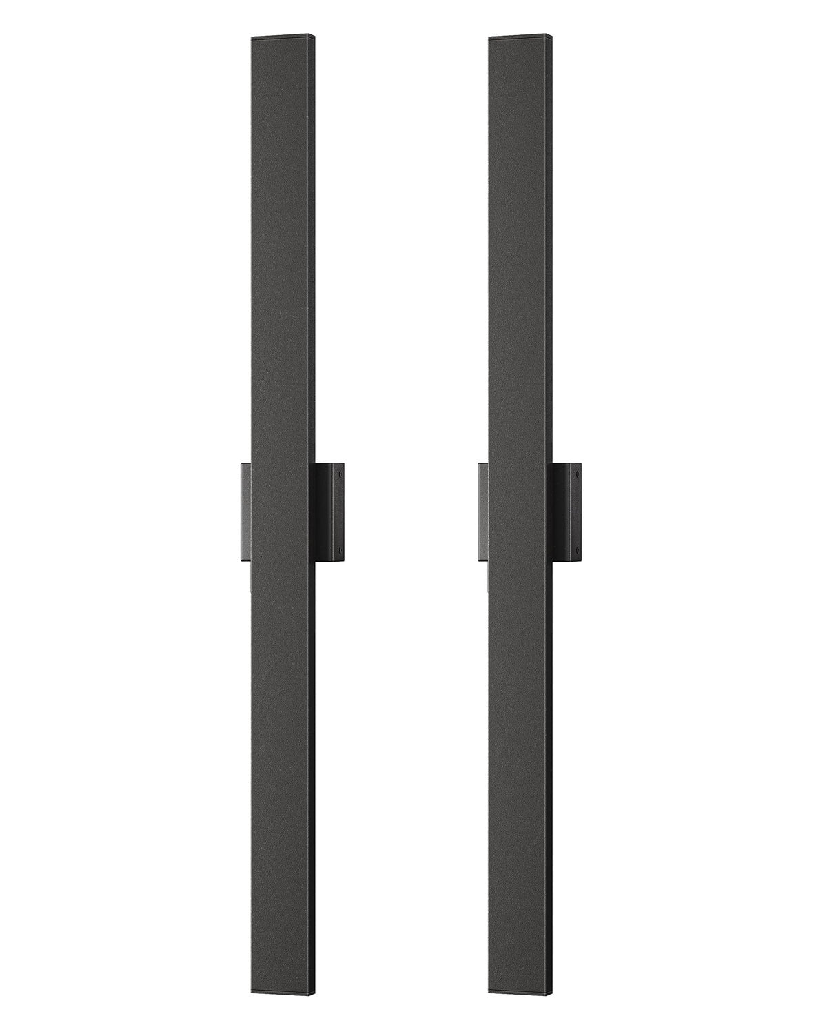 EDISHINE 2 Pack Modern Outdoor Wall Lights Dimmable, 39.3" Linear Led Exterior Wall Light, 3CCT, Iron & PC, IP65 Waterproof, Long Exterior Lighting Fixtures for Front Door, Stair, Black