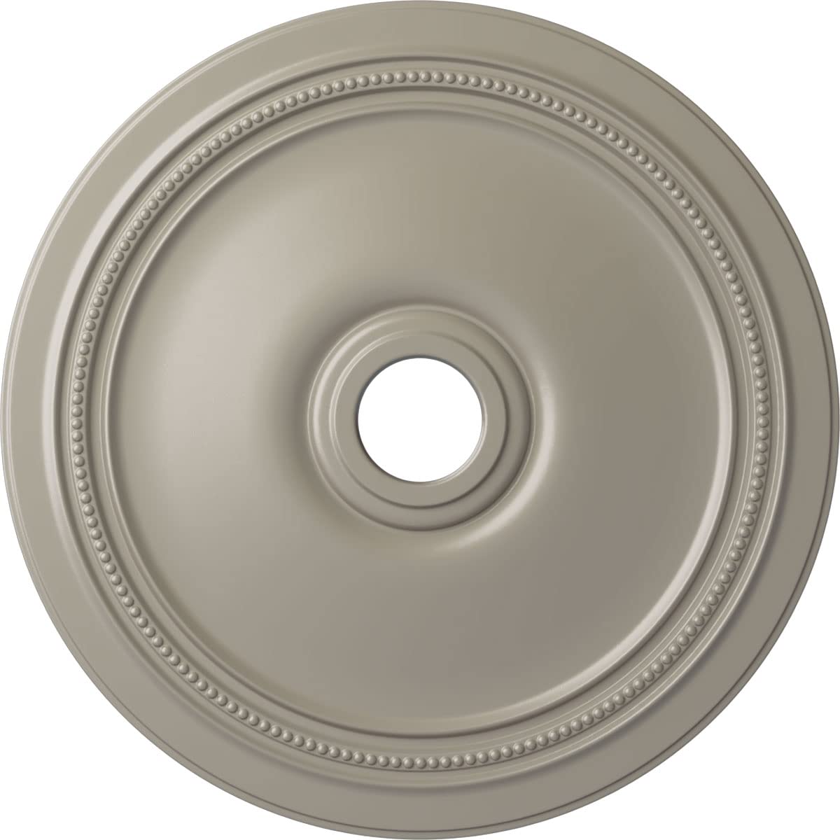 Ekena Millwork Cm24Dipws Diane Ceiling Medallion, 24Od X 3 5/8Id X 1 1/4P (Fits Canopies Up To 6 1/4), Hand-Painted Pearl White
