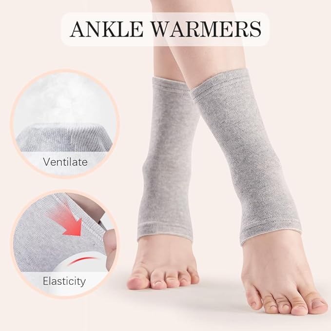 ANYSENT Bamboo Foot Sleeves,One Compression Bamboo Foot Sleeves,New Compression Bamboo SocksAnkle Compression Socks