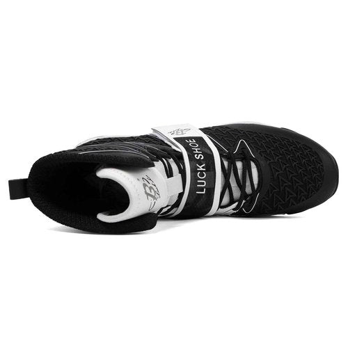 Boxing Shoes for Men High Top Gym Shoes Fighting Sports Training Footwear LS308 Black