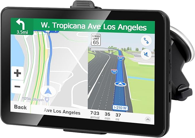 Car GPS Navigation 7 Inch Truck Navigator Latest Maps Touch Screen Vehicle GPS Commercial Trucker Voice Navigation Speedin...