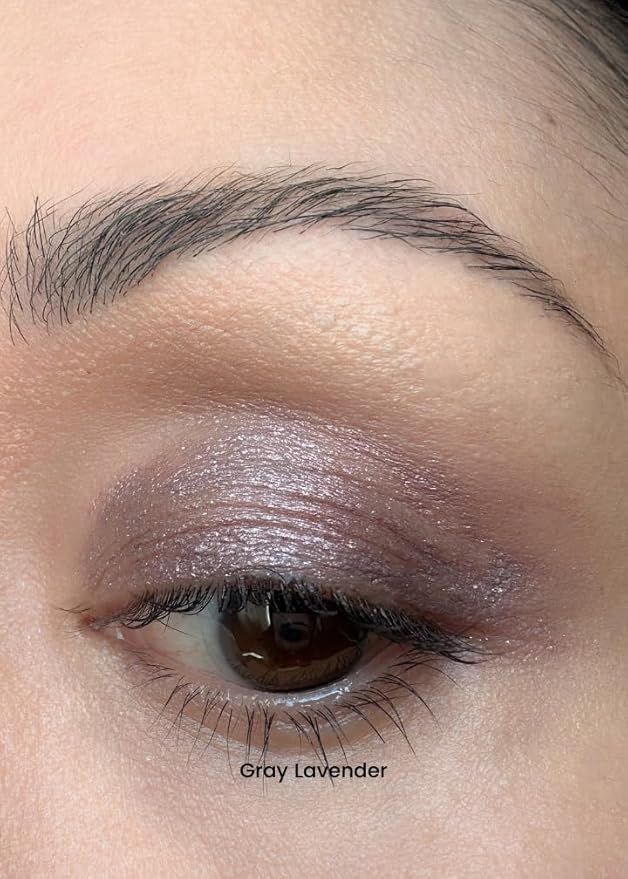 M2U NYC (Gray Lavender Liquid Eyeshadow – Quick Drying Liquid Eye Shadow with One Swipe Pigment Coverage – Long Lasting, Buildable & Blendable Crease Proof Formula – Shimmer Finish