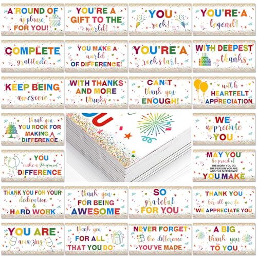 Tinlade 24 Designs Employee Appreciation Photo Booth Props 11 x 5.5 Inch We Appreciate You Party Decor Thank You Prop PVC ...