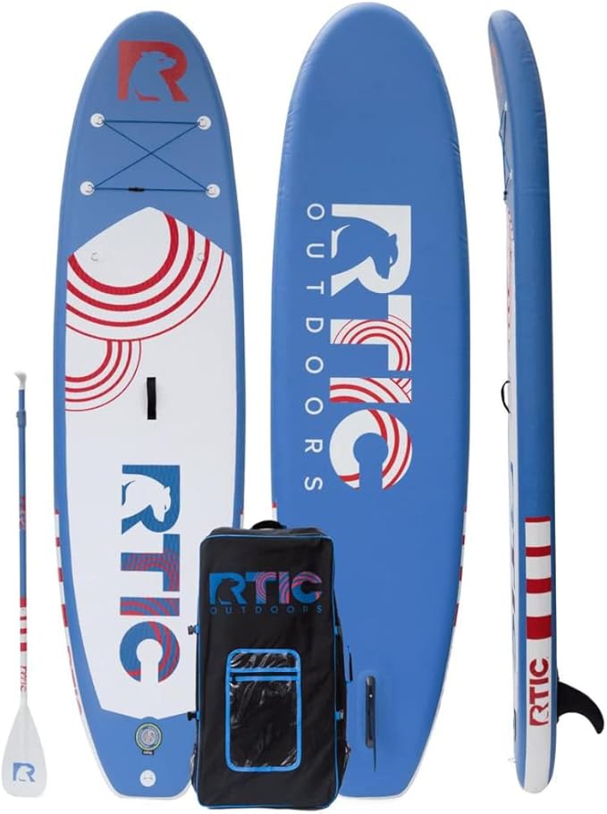 RTIC Inflatable Paddle Board 11' Stand Up Floatable Paddle Board for Adults, Men and Women, with Accessories - Air Pump, C...