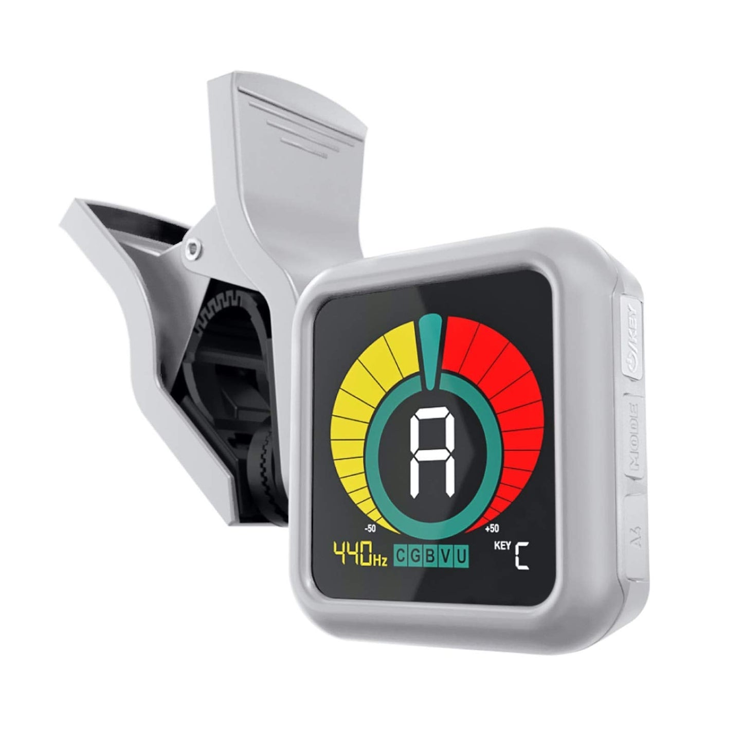 KLIQ UberTuner, Professional Clip-On Tuner for Guitar, Bass, Ukulele, Violin, Mandolin, Banjo & All Instruments, Fast & Accurate