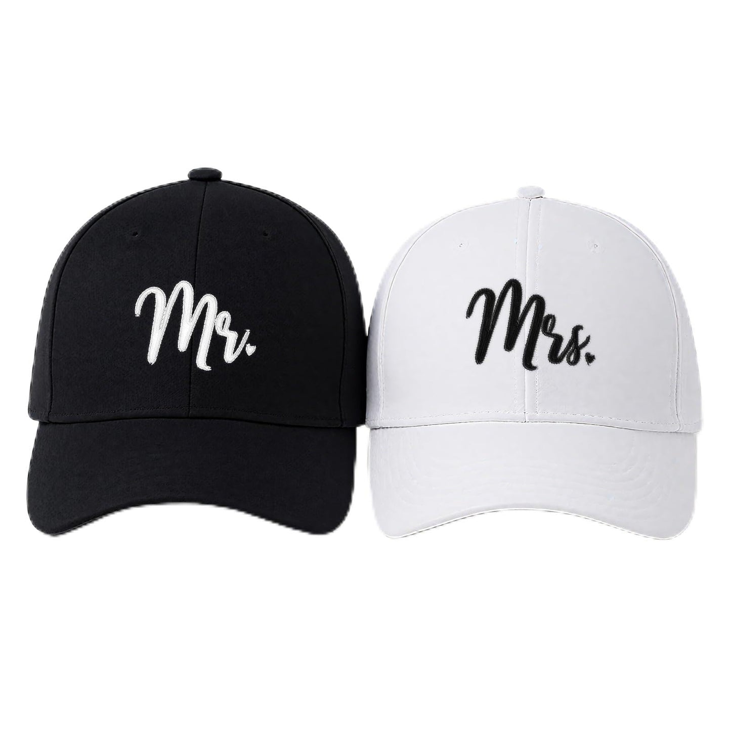 Wedding Gifts for Couples 2025, Bridal Shower Gifts, Mr and Mrs Hat, Gift for Honeymoon Engagement Newlywed White,Black