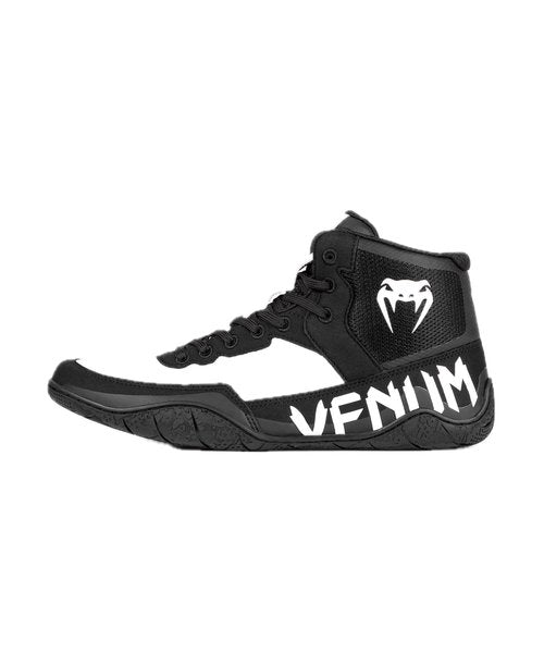 Venum Men's Women's Wrestling Boxing Elite Shoe - Black/White