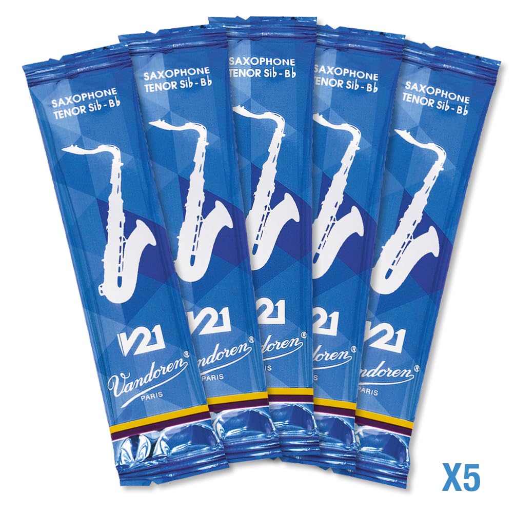 Vandoren Sr8225 Tenor Saxophone V21 Reeds Strength 2.5; Box Of 5