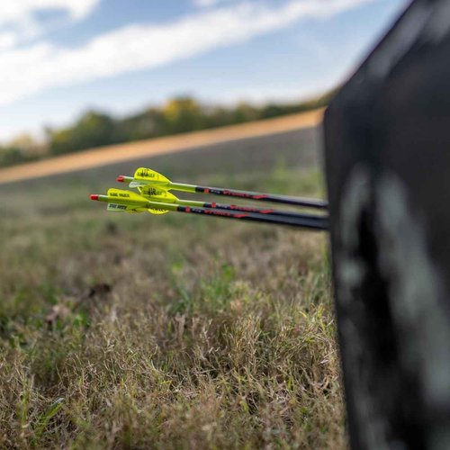 Victory Archery VForce 0.245" Standard Diameter Hunting Arrow (Spine: 350, 12 Pack Bare Shafts, Straightness ± 0.006 - Sport - Red)