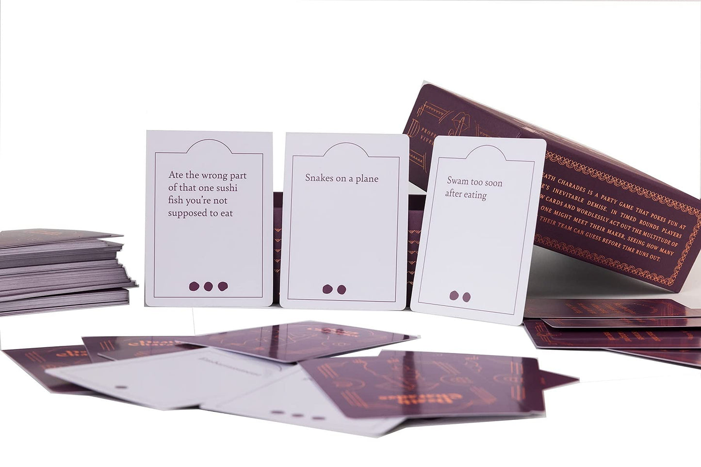 Death Charades: Silly, Fun, Party Card Game, Teams Have 45 Second Rounds to Guess The Charade, Endless Rounds or Until The Cards Run Out, 2 to 20 Players, for Ages 13 and up